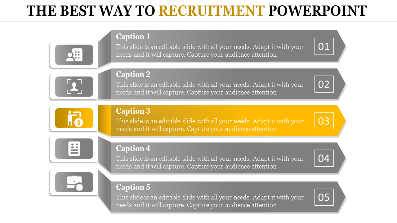 recruitment powerpoint presentation-THE BEST WAY TO RECRUITMENT POWERPOINT-yellow